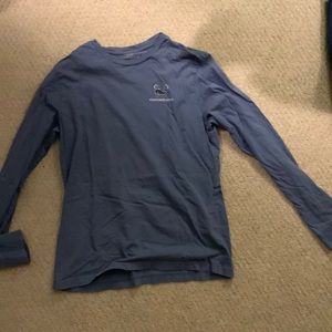 Long sleeve youth large vineyard vines lacrosse blue t shirt